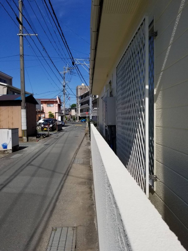 熊本市中央区 E様邸 屋根外壁塗装工事　足場解体作業サムネイル