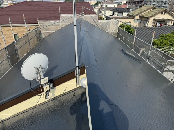 熊本市中央区 E様邸 屋根外壁塗装工事　屋根施工前後サムネイル