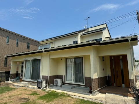 熊本市中央区 E様邸 屋根外壁塗装工事　施工前後サムネイル