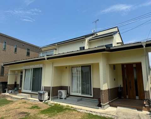 熊本市中央区 E様邸 屋根外壁塗装工事　施工前後
